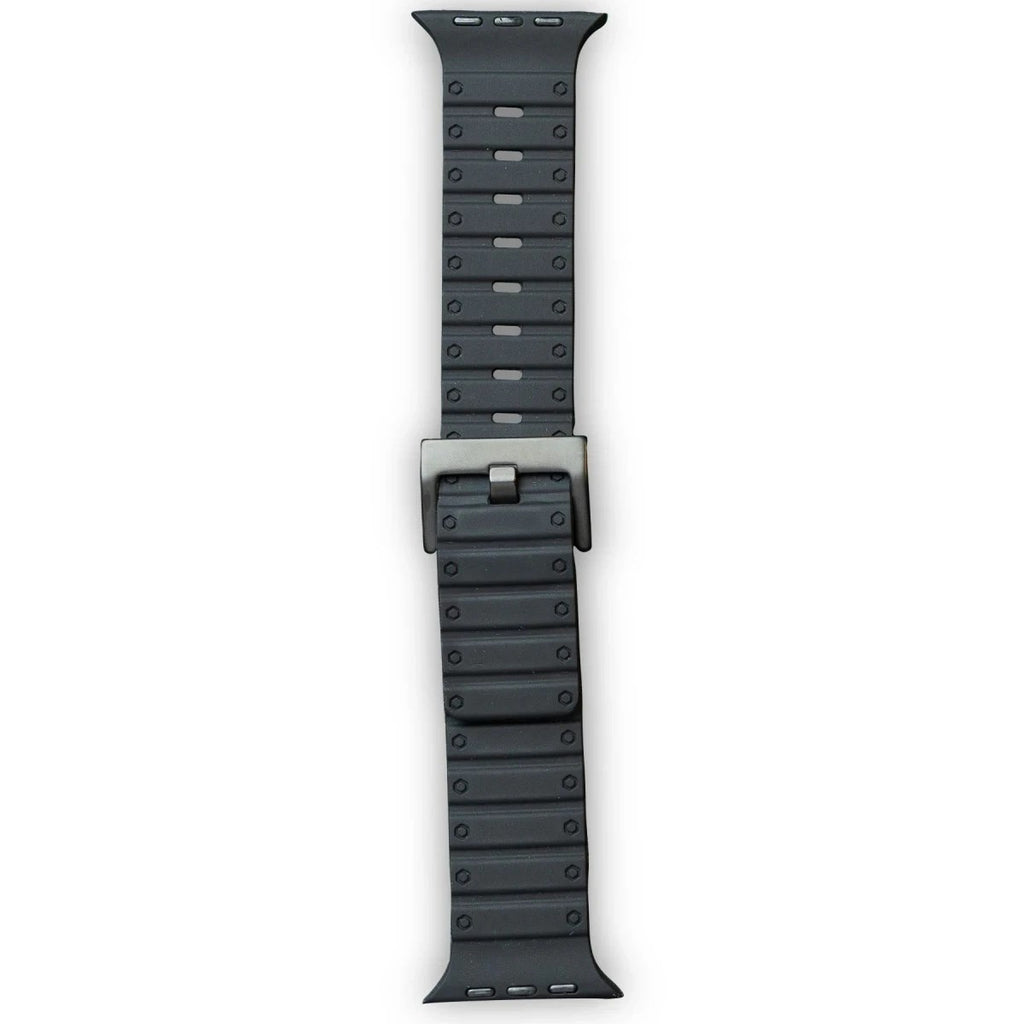 Mey İthalat® Watch 42mm Magnus Mıknatıslı Silikon Kordon - Siyah