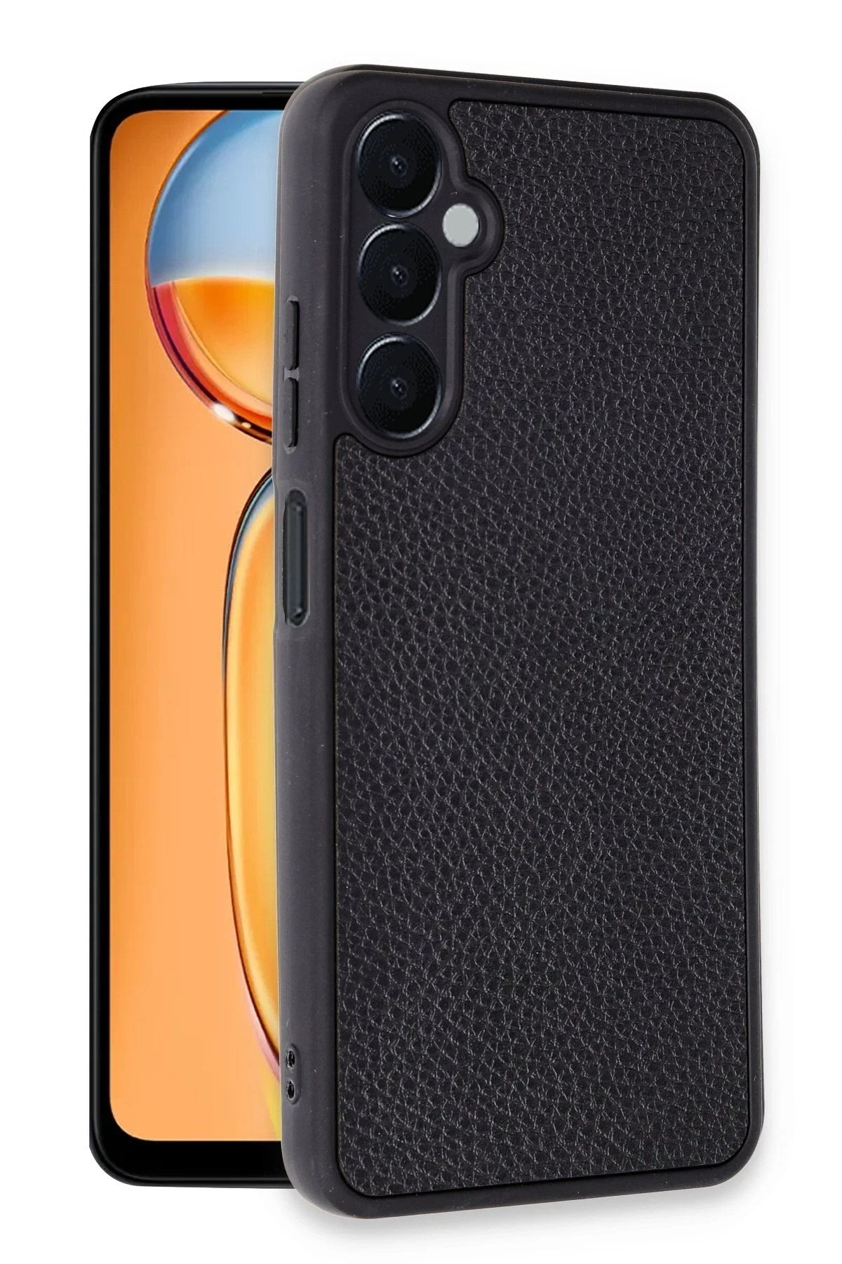 Mey İthalat® Samsung Galaxy A56 Kılıf Aras Deri Kapak - Siyah