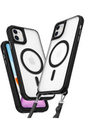 Mey İthalat® iPhone 11 Kılıf Enka Magsafe Silikon Kılıf - Siyah