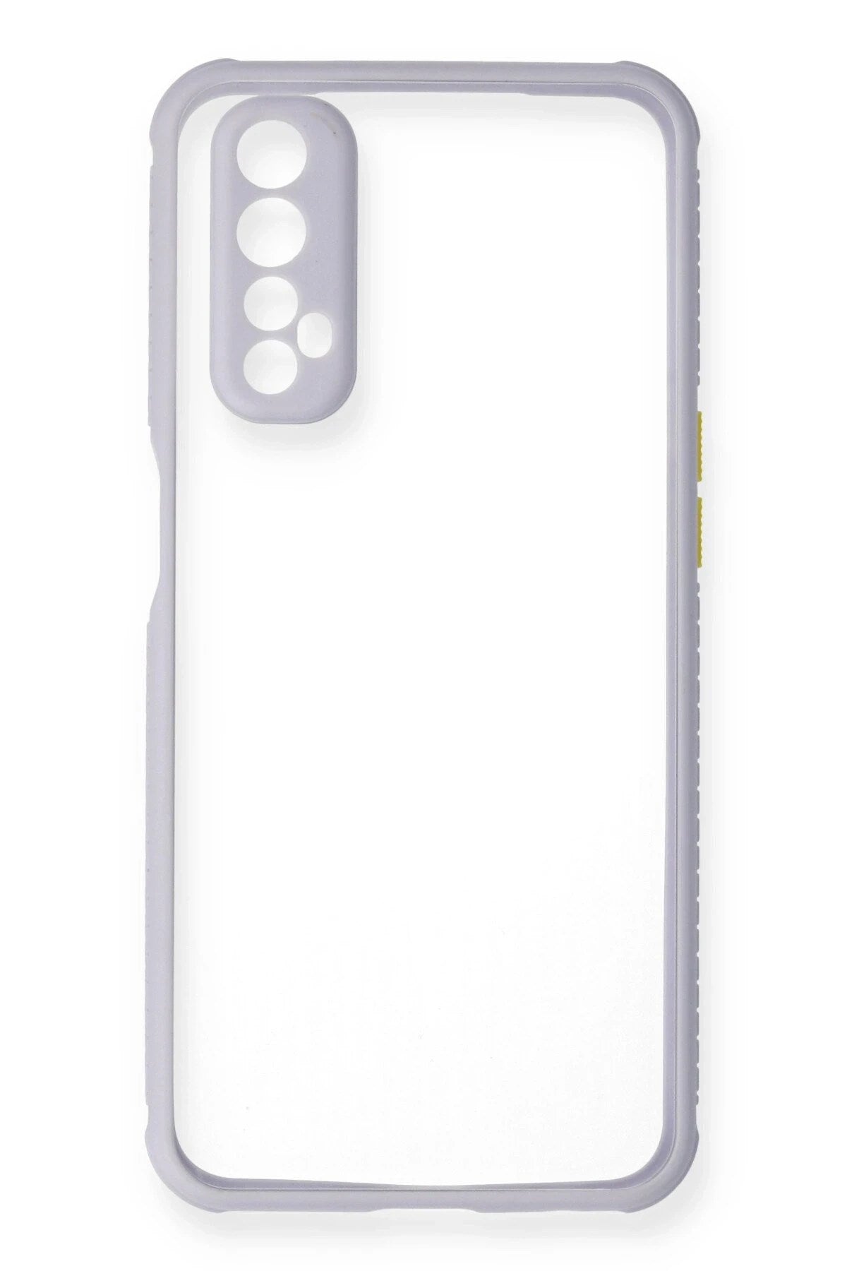 Mey İthalat® Realme 7 Kılıf Miami Şeffaf Silikon - Lila