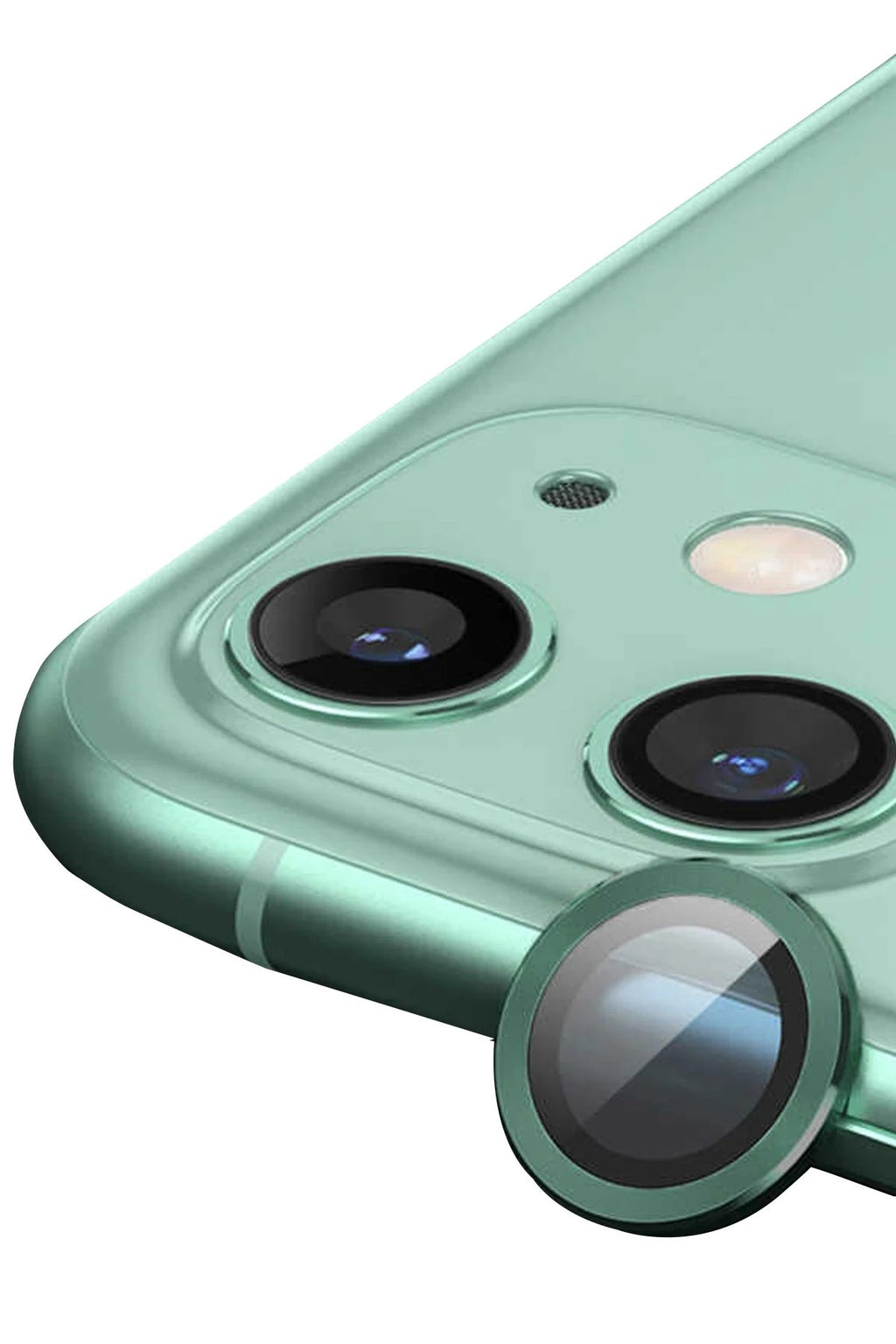 Mey İthalat® iPhone 12 Mini Raze Metal Kamera Lens - Yeşil