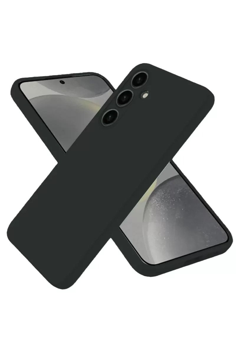 Mey İthalat® Samsung Galaxy S25 Plus Kılıf Nano içi Kadife Silikon - Siyah