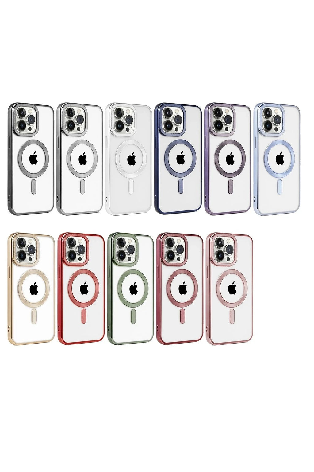 Mey İthalat® iPhone 14 Pro Kılıf Kronos Magsafe Kapak - Kırmızı