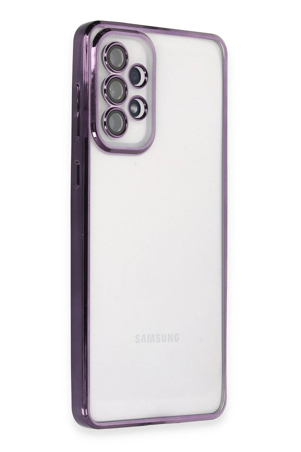 Mey İthalat® Samsung Galaxy A53 5G Kılıf Lensli Silikon - Mor