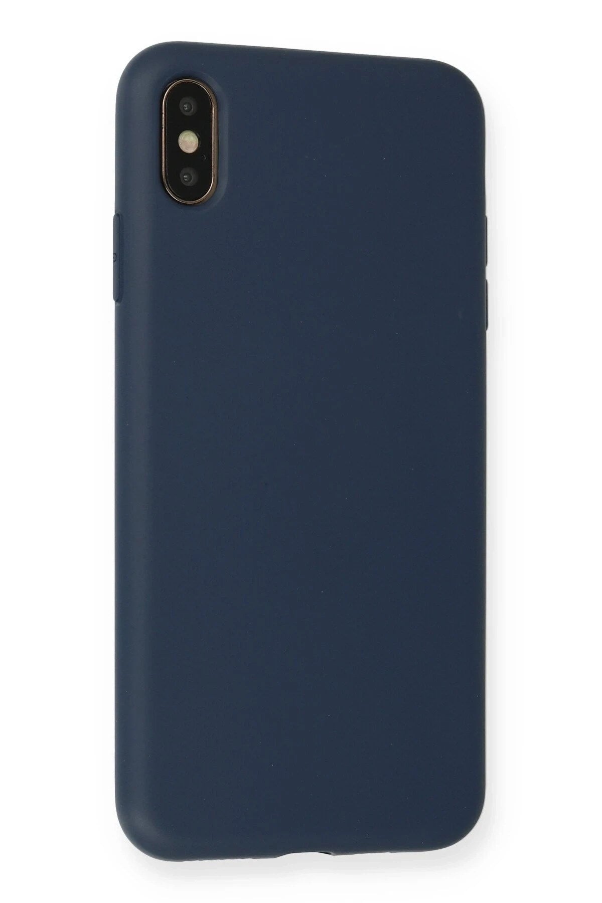 Mey İthalat® iPhone XS Max Kılıf Nano içi Kadife Silikon - Lacivert