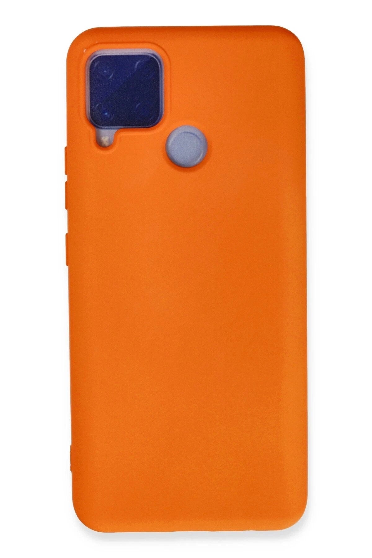 Mey İthalat® Realme C15 Kılıf Nano içi Kadife Silikon - Turuncu