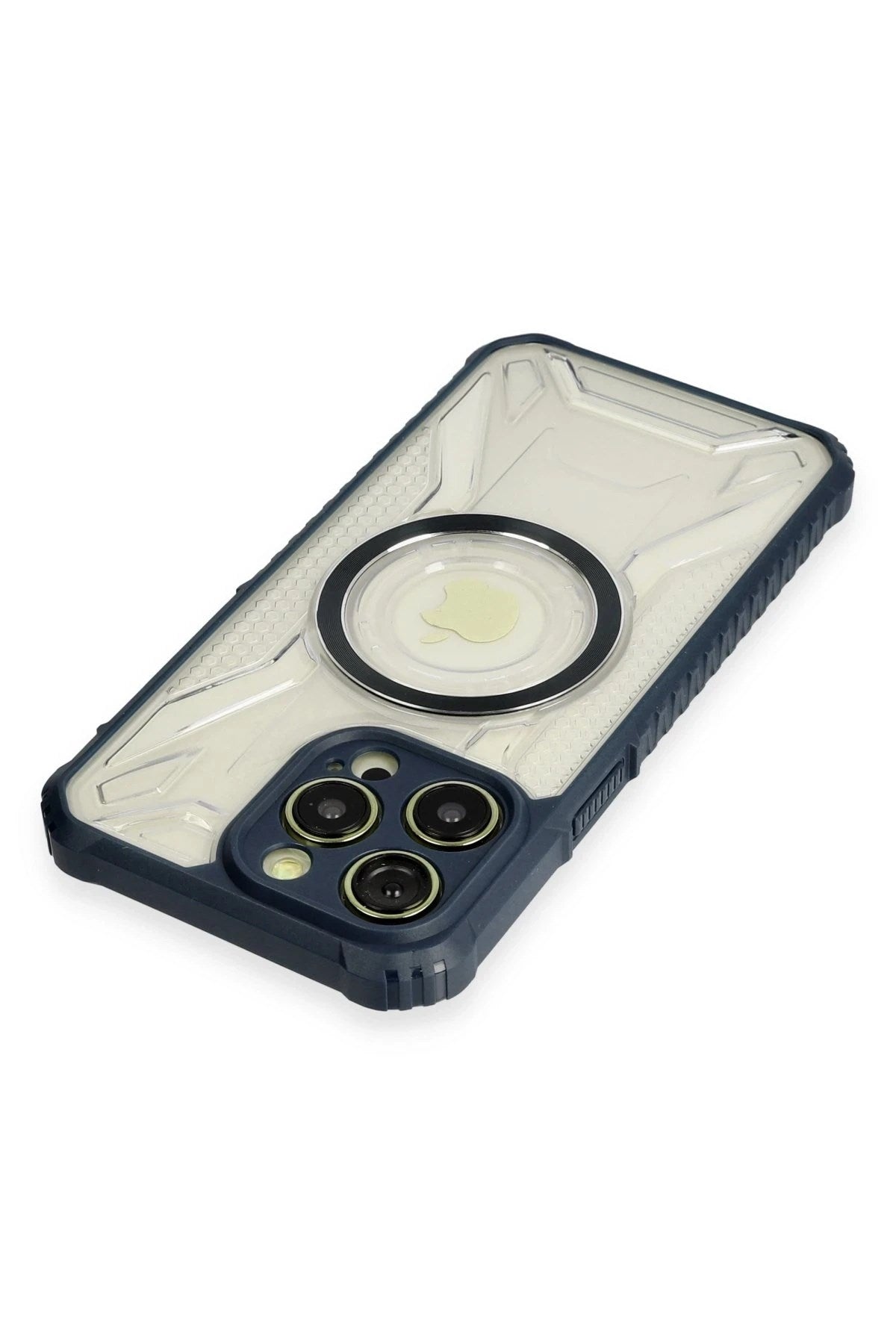 Mey İthalat® iPhone 14 Pro Kılıf Prag Magneticsafe Kapak - Lacivert