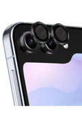 Mey İthalat® Samsung Galaxy Z Flip 5 Valdez Metal Kamera Lens - Siyah