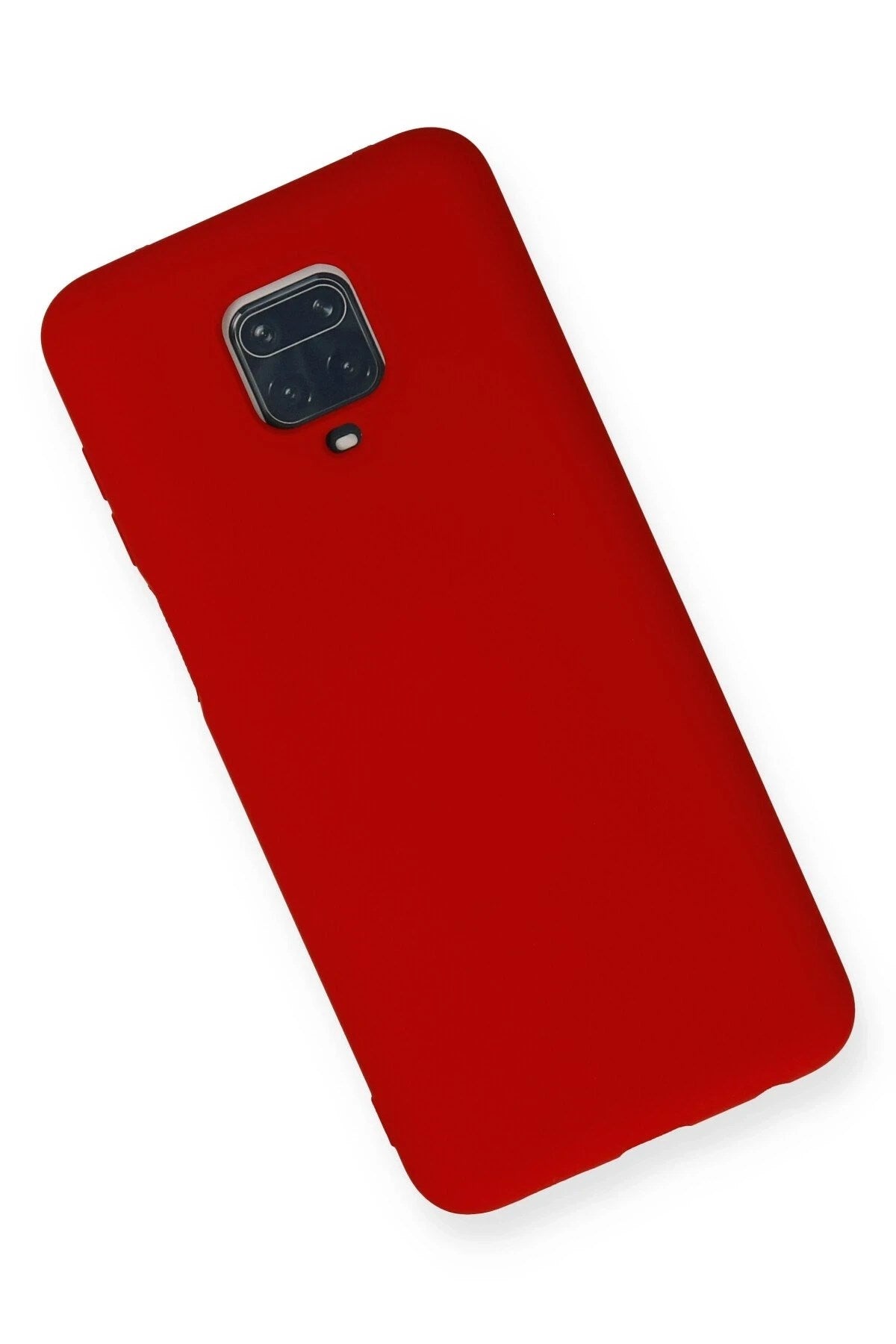 Mey İthalat® Redmi Note 9 Pro Kılıf Nano içi Kadife Silikon - Kırmızı