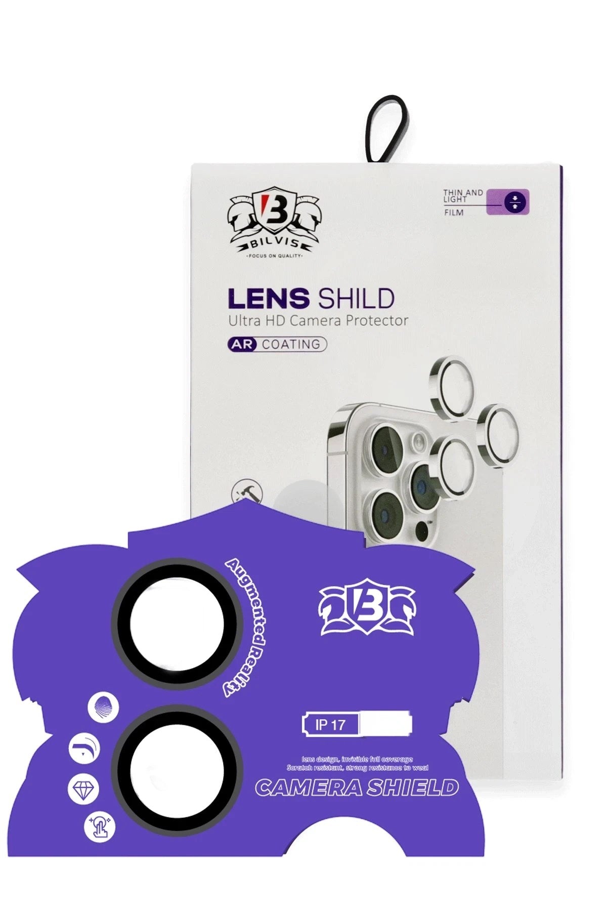 Mey İthalat® iPhone 17 Bilvis Titan Kamera Lens - Siyah
