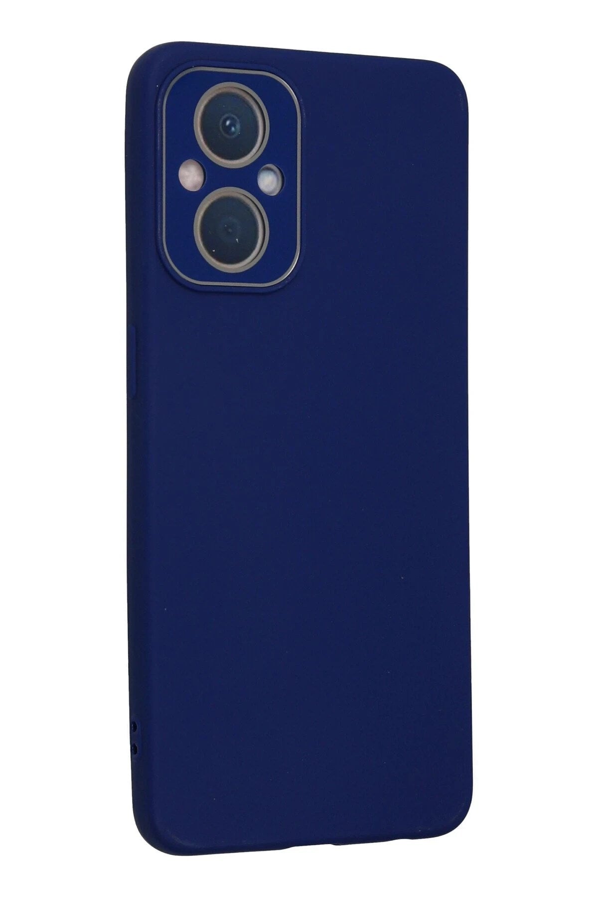 Mey İthalat® Reno 7 Lite Kılıf Lansman Glass Kapak - Sky Blue