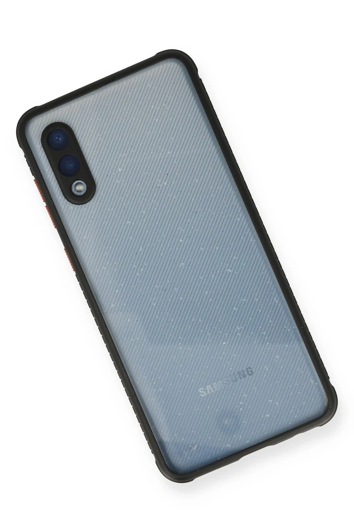 Mey İthalat® Samsung Galaxy A02 Kılıf Miami Şeffaf Silikon - Siyah