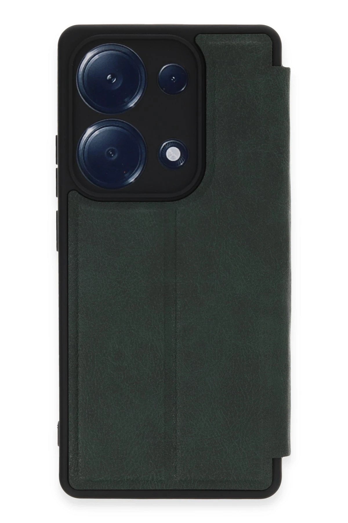 Mey İthalat® Redmi Note 13 Pro 4G Kılıf Flip Cover - Koyu Yeşil