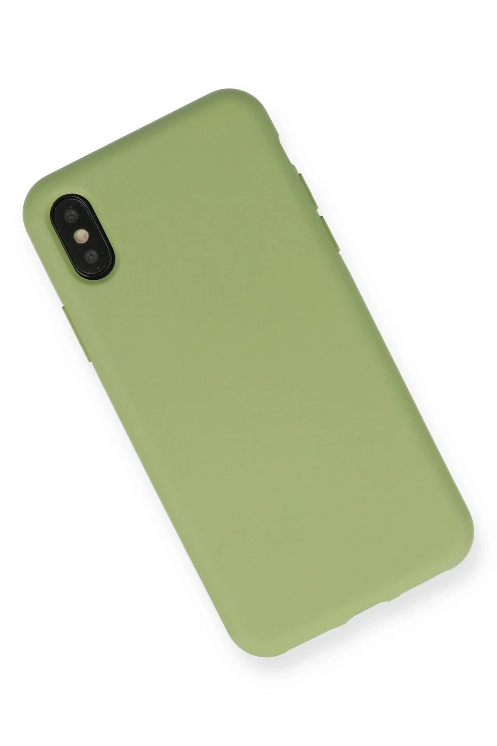 Mey İthalat® iPhone XS Max Kılıf Nano içi Kadife Silikon - Yeşil