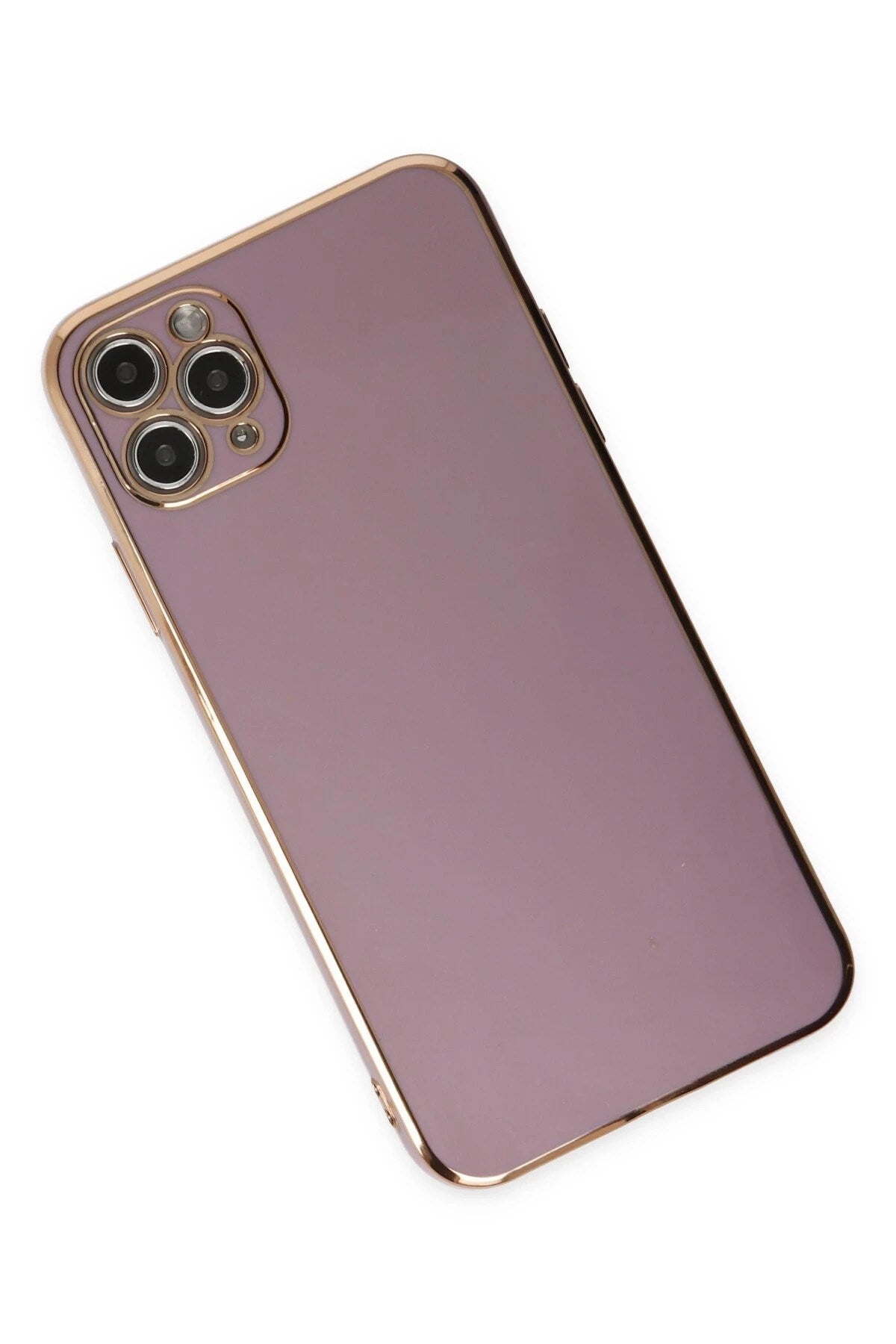 Mey İthalat® iPhone 11 Pro Max Kılıf Volet Silikon - Mor