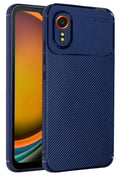 Mey İthalat® Samsung Galaxy XCover 7 Kılıf Auto Focus Karbon Kapak - Lacivert