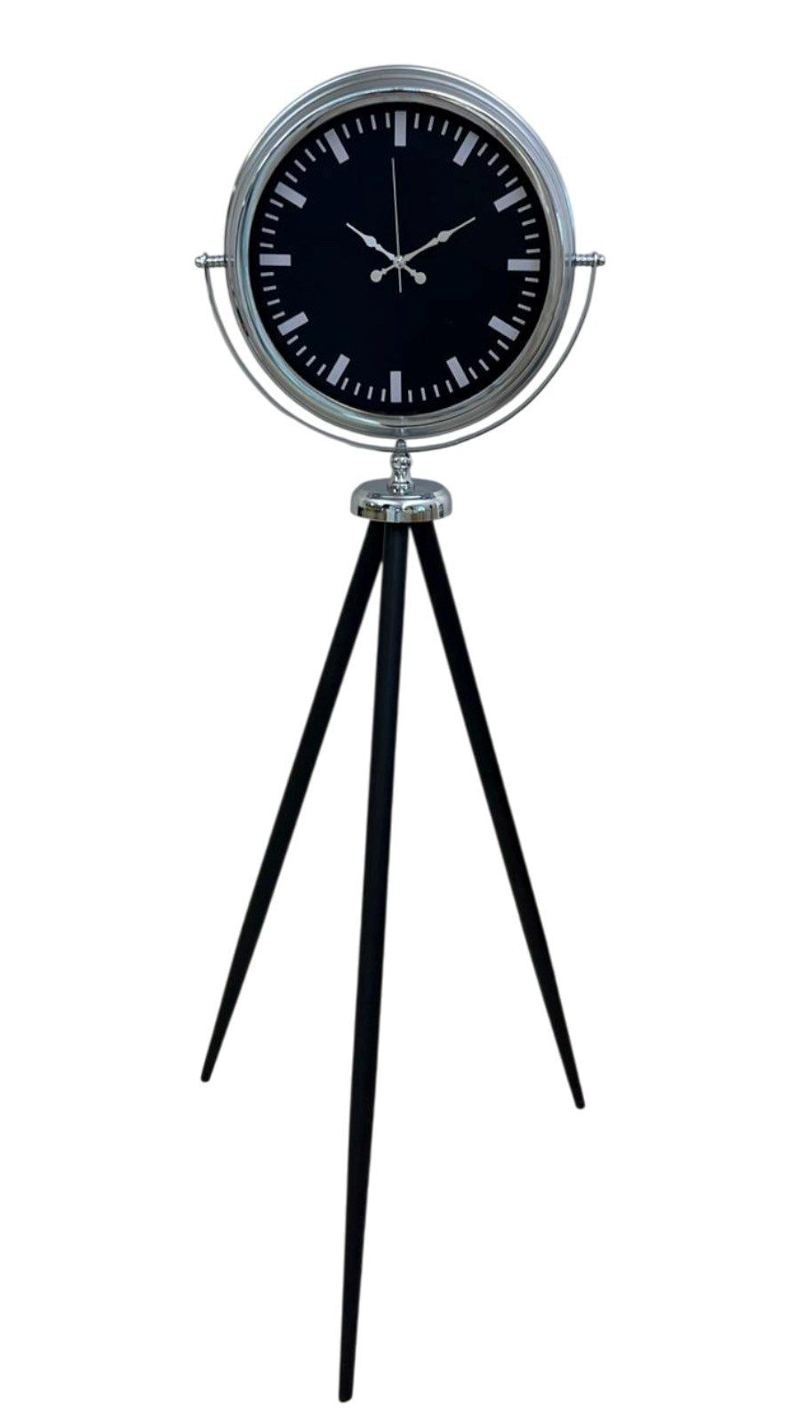 Krom Prime Modern Tripod Ayaklı Saat