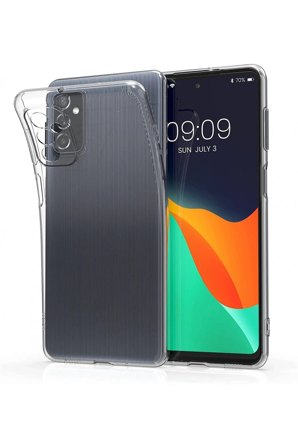 Mey İthalat® Samsung Galaxy M52 5G Kılıf Lüx Şeffaf Silikon