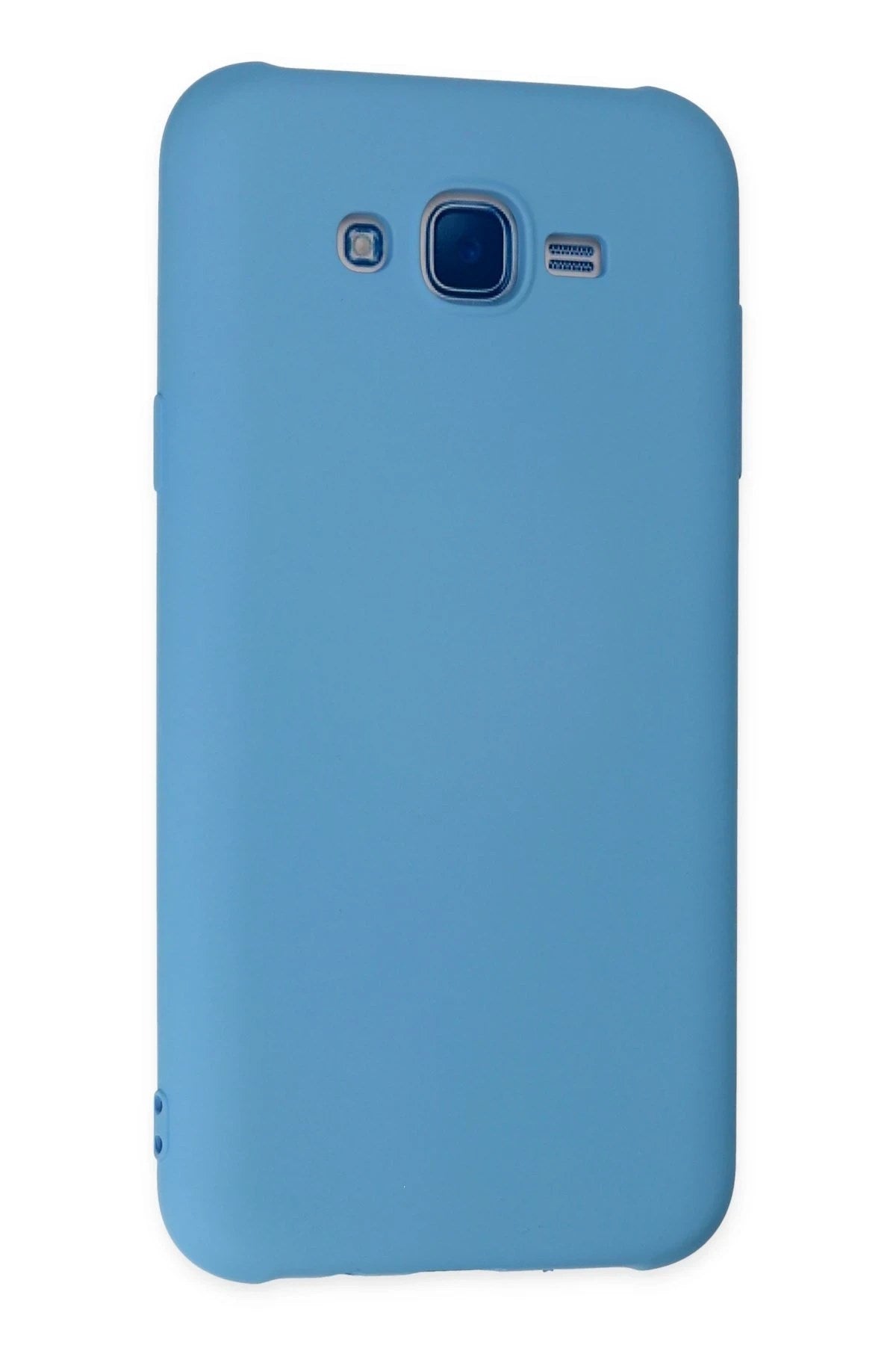 Mey İthalat® Samsung Galaxy J7 Kılıf Nano içi Kadife Silikon - Mavi