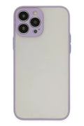 Mey İthalat® iPhone 13 Pro Max Kılıf Montreal Silikon Kapak - Mor