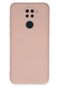 Mey İthalat® Redmi Note 9 Kılıf Nano içi Kadife Silikon - Pudra