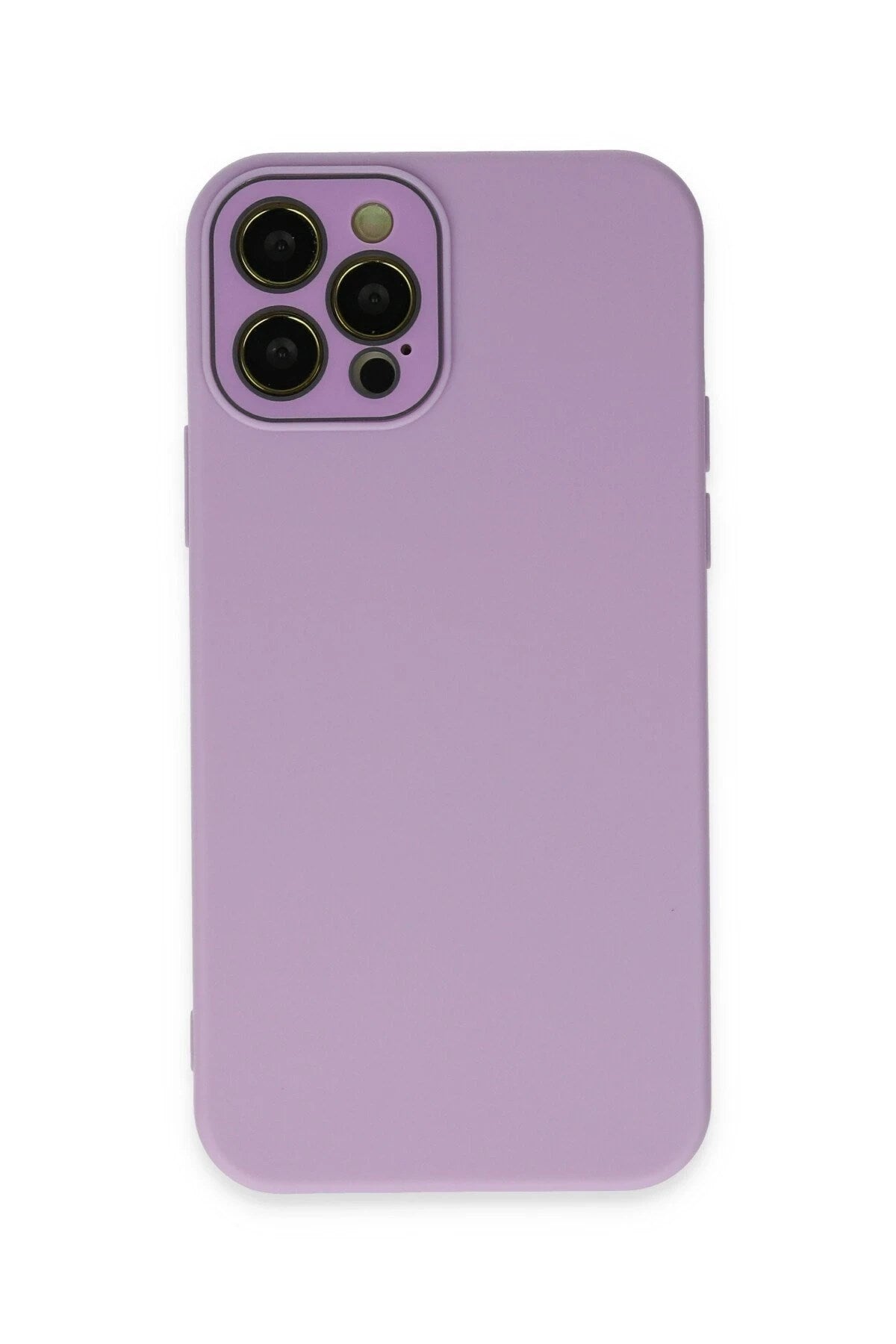 Mey İthalat® iPhone 12 Pro Kılıf Lansman Glass Kapak - Lila