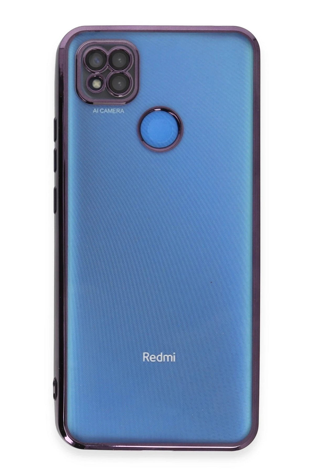 Mey İthalat® Redmi 9C Kılıf Lensli Silikon - Mor