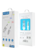 Mey İthalat® DC09 Ses Duyarlı Işıklı Micro USB Kablo 1M 2A - Beyaz