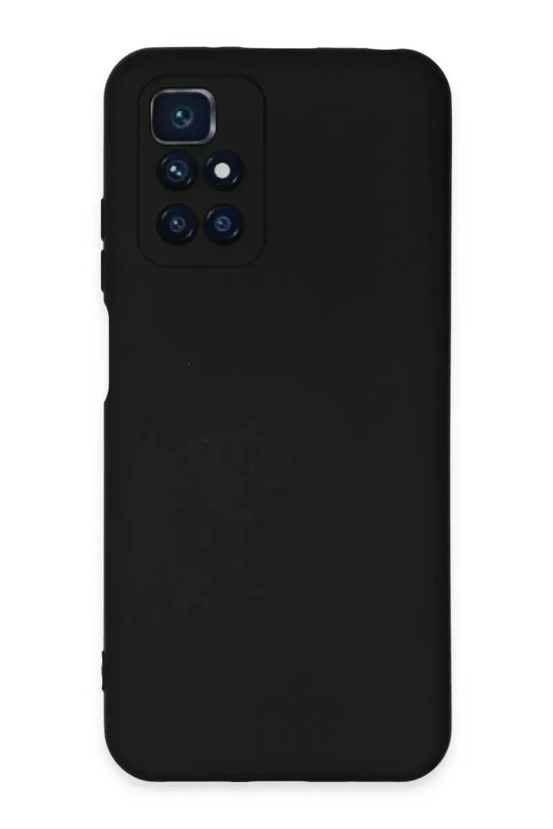 Mey İthalat® Redmi 10 2022 Kılıf Nano içi Kadife Silikon - Siyah
