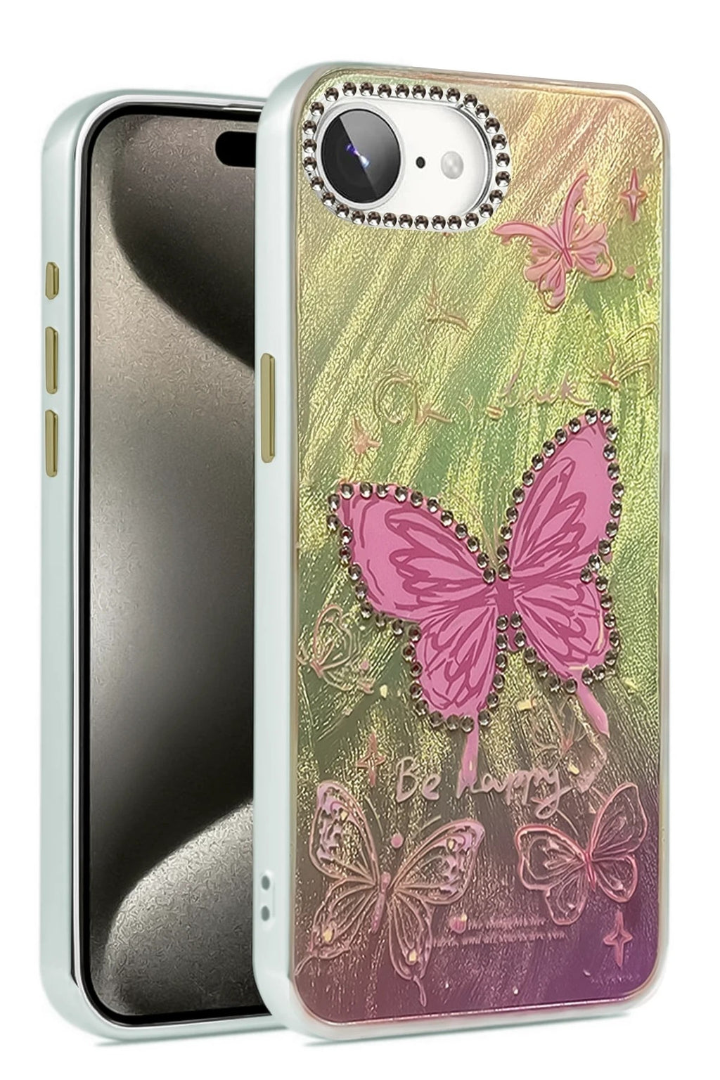 Mey İthalat® iPhone 16E Kılıf Blade Aynalı Desenli Kapak - Desen 5