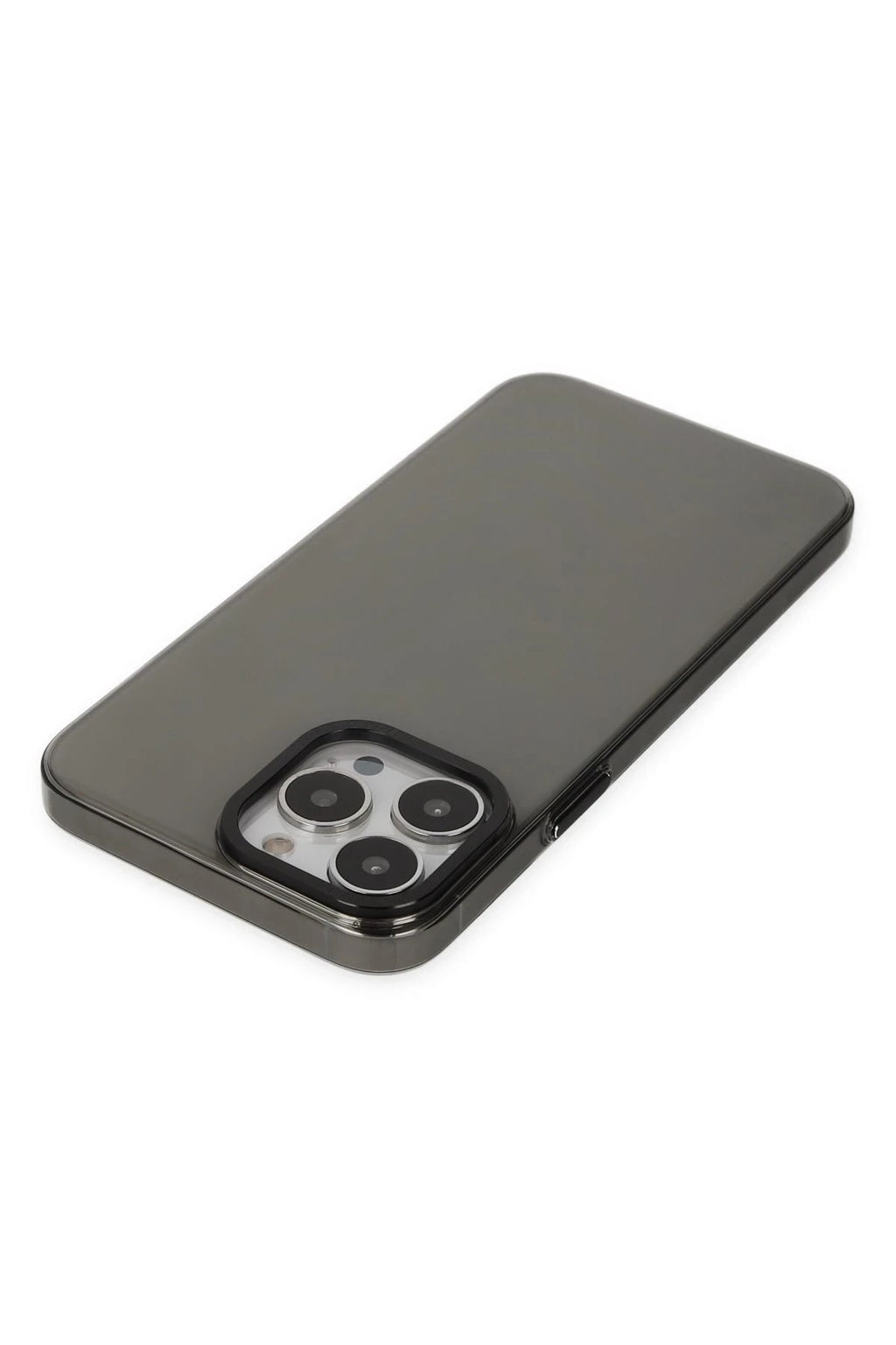 Mey İthalat® iPhone 13 Pro Max Kılıf Anka PC Sert Metal Kapak - Siyah