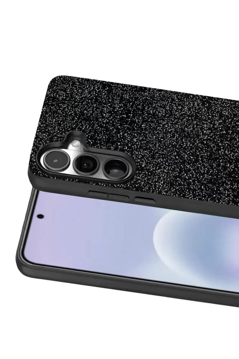 Mey İthalat® Samsung Galaxy A57 5G Bright Simli Kapak - Siyah