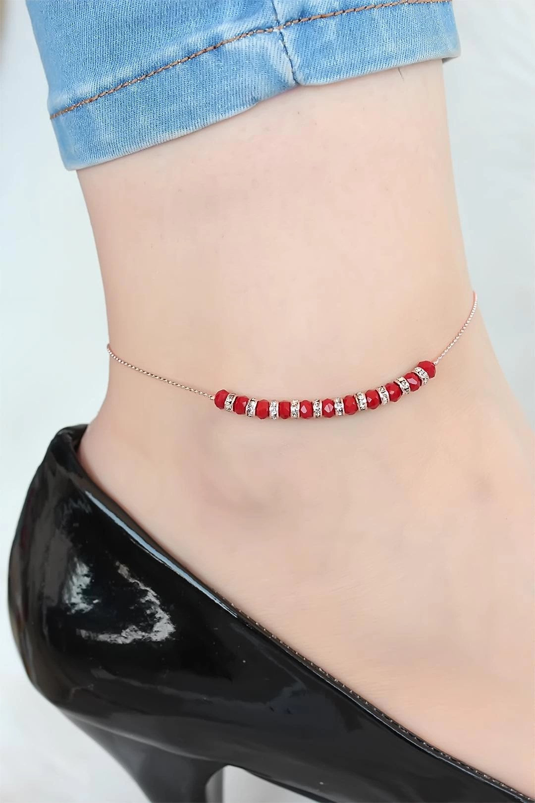 Mey İthalat® Bordo Miyuki Taşlı Hal Hal
