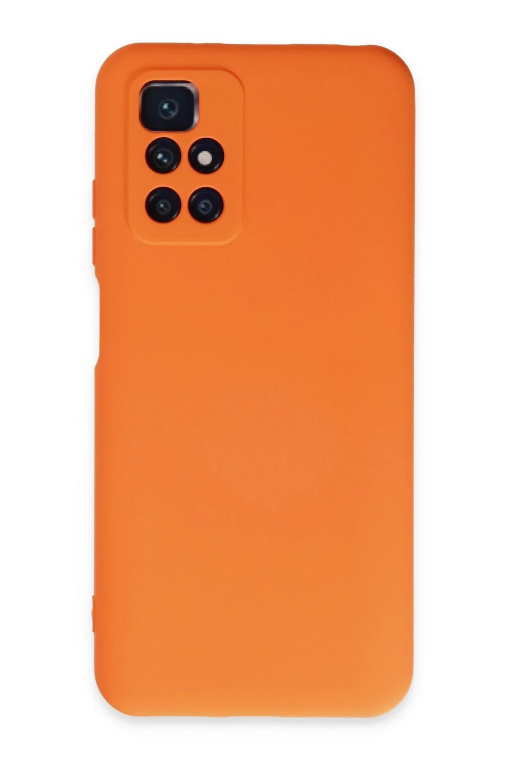 Mey İthalat® Redmi 10 2022 Kılıf Nano içi Kadife Silikon - Turuncu