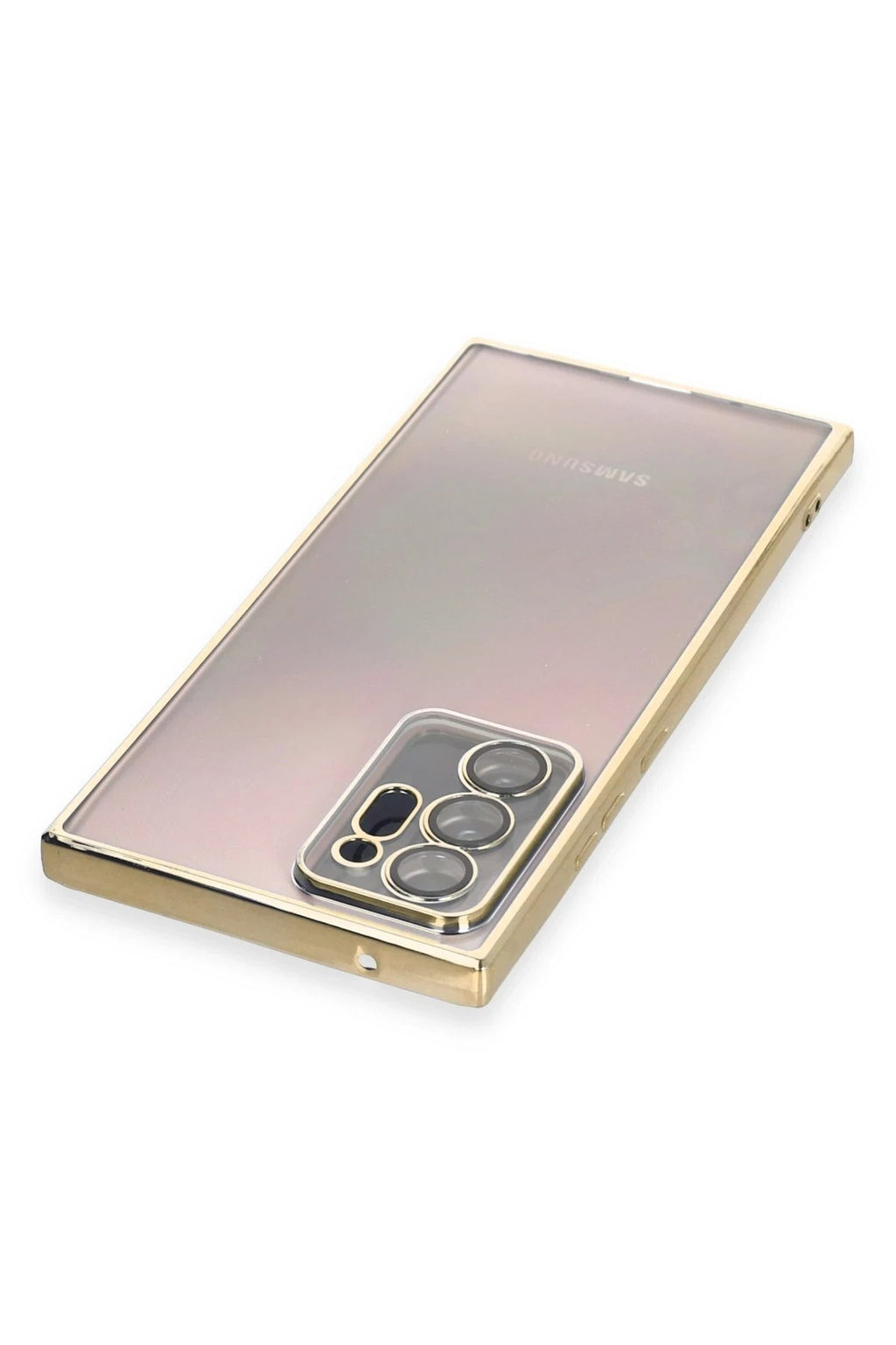 Mey İthalat® Samsung Galaxy Note 20 Ultra Kılıf Lensli Silikon - Gold