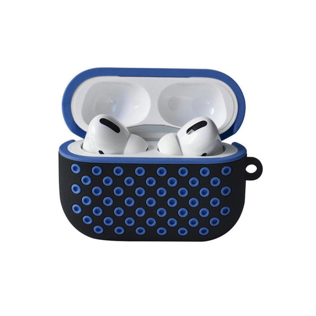 Mey İthalat® Airpods Pro 2 (2.nesil) Spor Delikli Kılıf - Siyah-Mavi