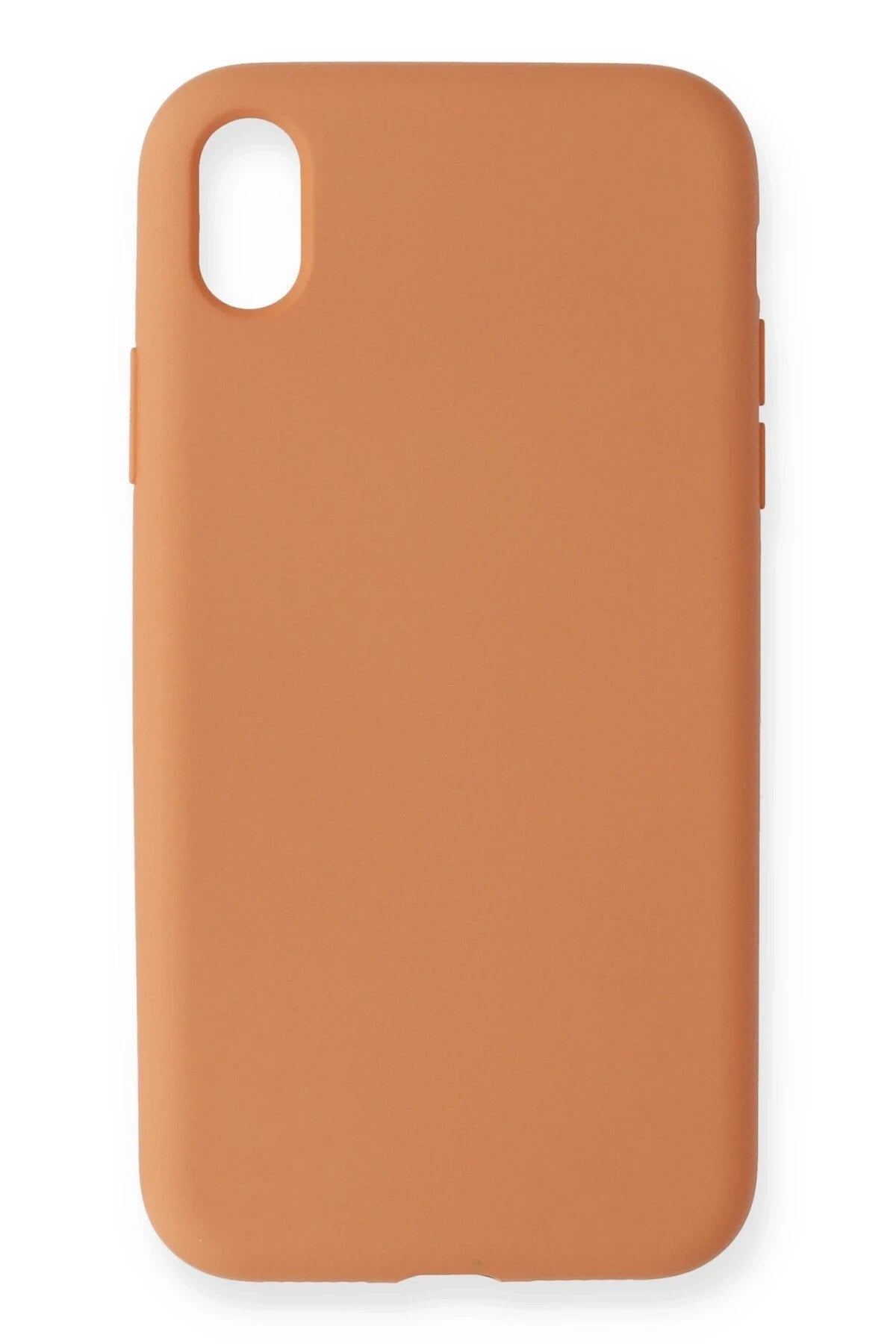 Mey İthalat® iPhone XR Kılıf Nano içi Kadife Silikon - Turuncu