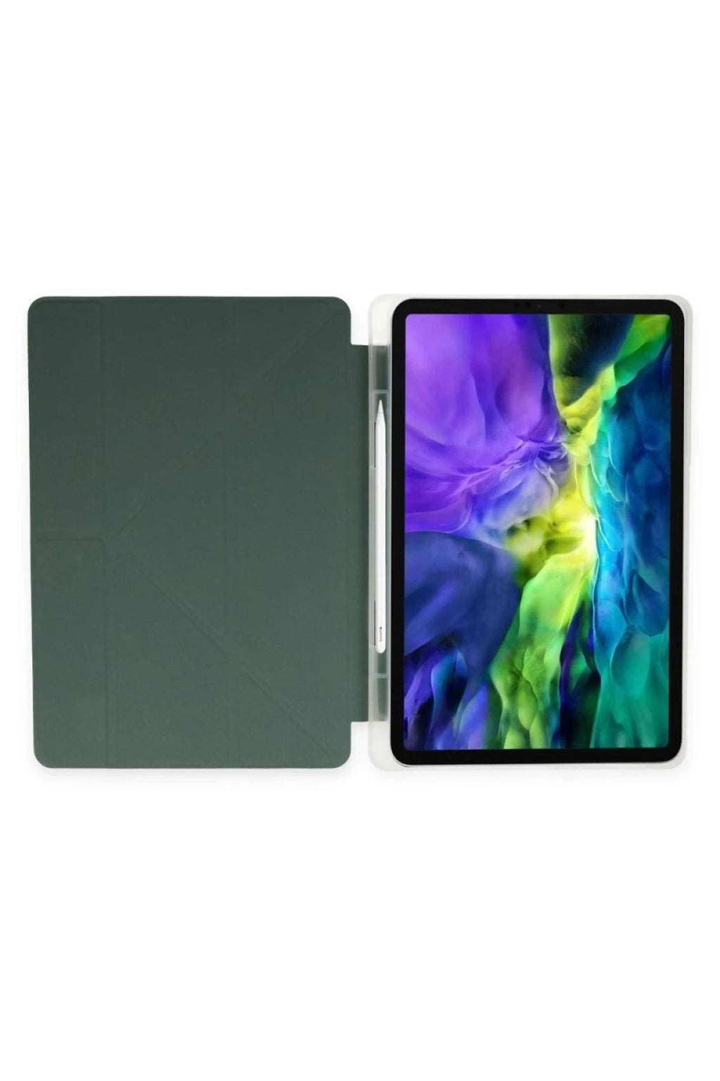 Mey İthalat® Huawei MatePad SE Kılıf Kalemlikli Mars Tablet Kılıfı - Koyu Yeşil