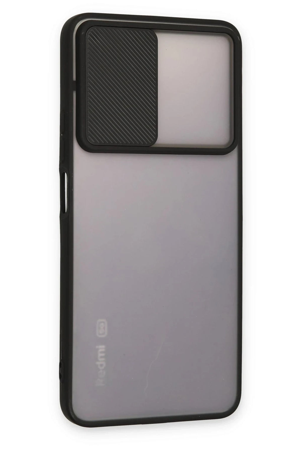 Mey İthalat® Redmi Note 11T Kılıf Palm Buzlu Kamera Sürgülü Silikon - Siyah