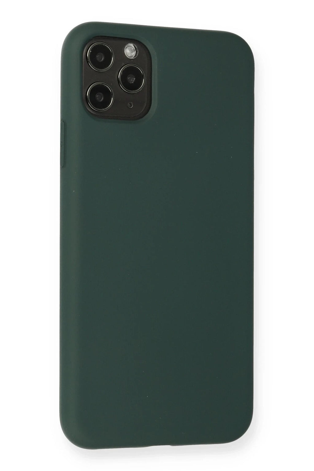Mey İthalat® iPhone 11 Pro Max Kılıf Nano içi Kadife Silikon - Koyu Yeşil