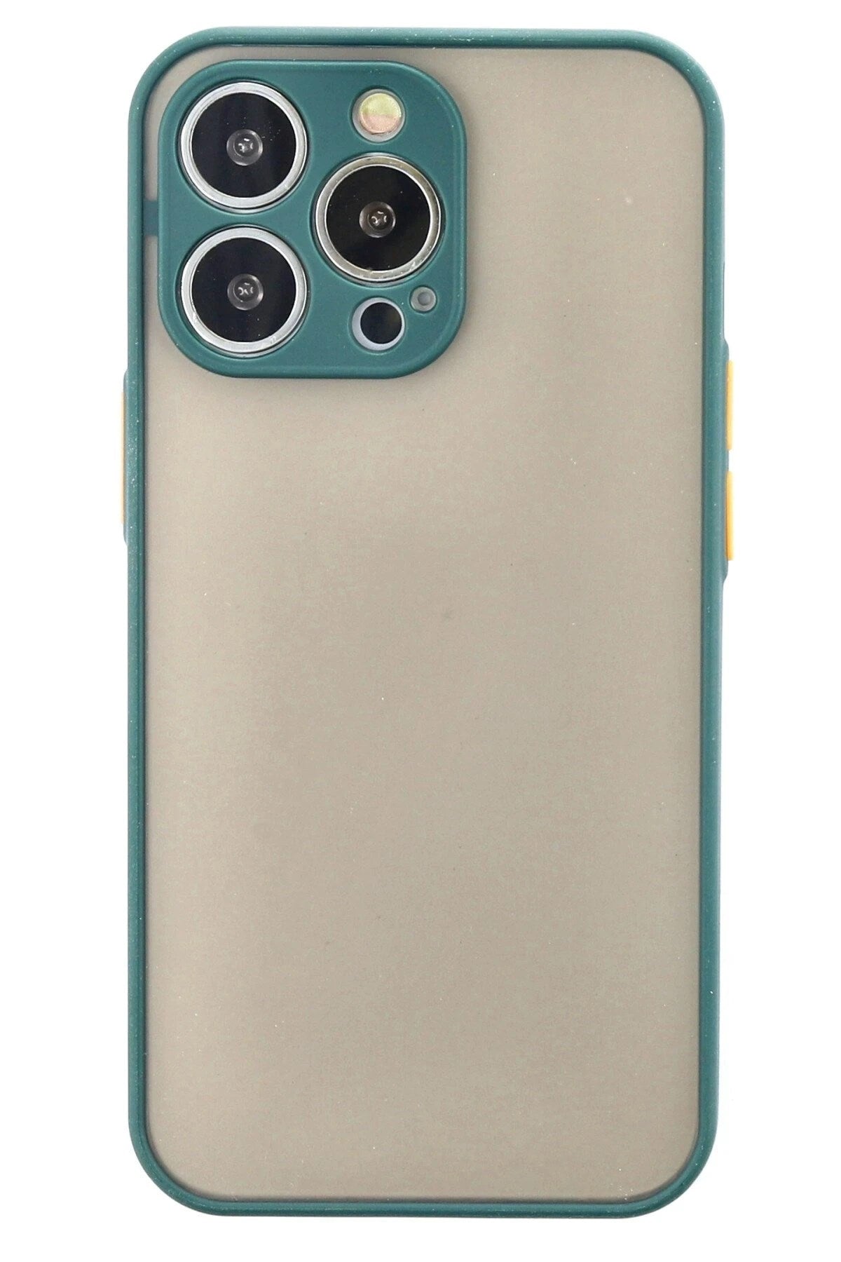 Mey İthalat® iPhone 14 Pro Kılıf Montreal Silikon Kapak - Yeşil