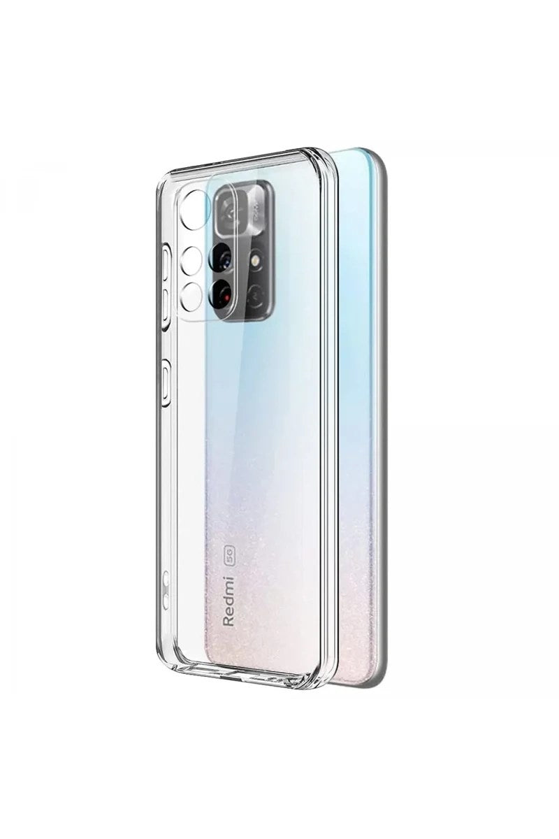 Mey İthalat® Redmi Note 11T Kılıf Lüx Şeffaf Silikon