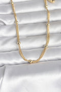 Mey İthalat® CM 14K Gold Renk Topçuk Model 60 cm Kadın Kolye