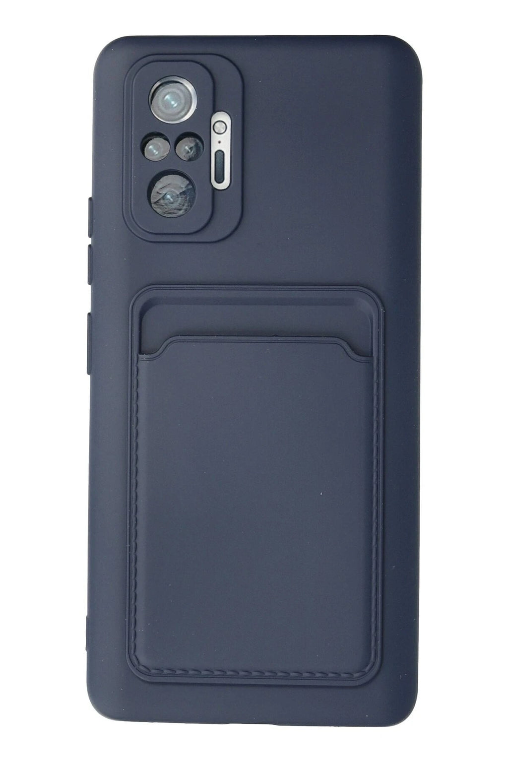 Mey İthalat® Redmi Note 10 Pro Kılıf Kelvin Kartvizitli Silikon - Lacivert