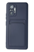 Mey İthalat® Redmi Note 10 Pro Kılıf Kelvin Kartvizitli Silikon - Lacivert