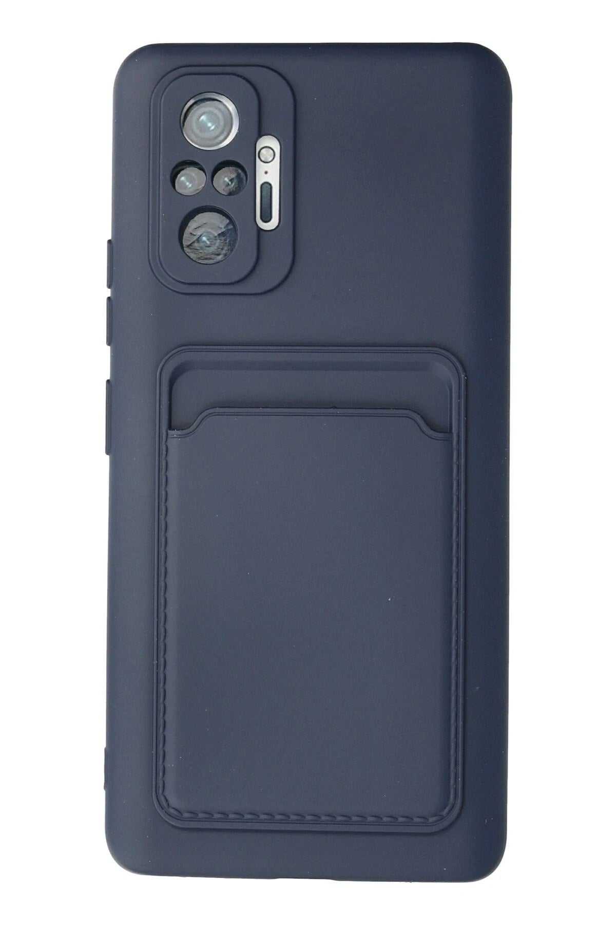 Mey İthalat® Redmi Note 10 Pro Kılıf Kelvin Kartvizitli Silikon - Lacivert