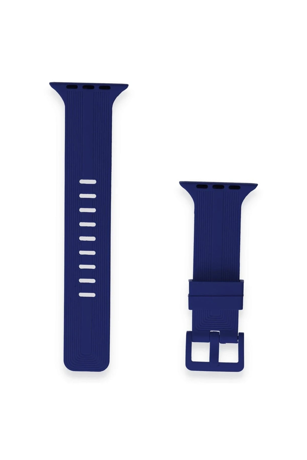Mey İthalat® Watch 38mm KR408 Çizgili Silikon Kordon - Lacivert