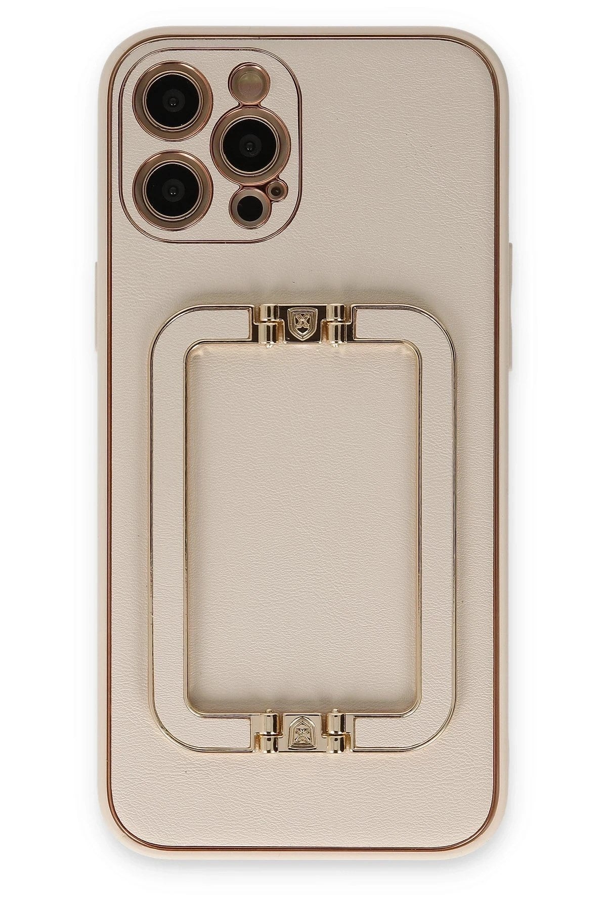 Mey İthalat® iPhone 12 Pro Kılıf Coco Elit Kapak - Gold