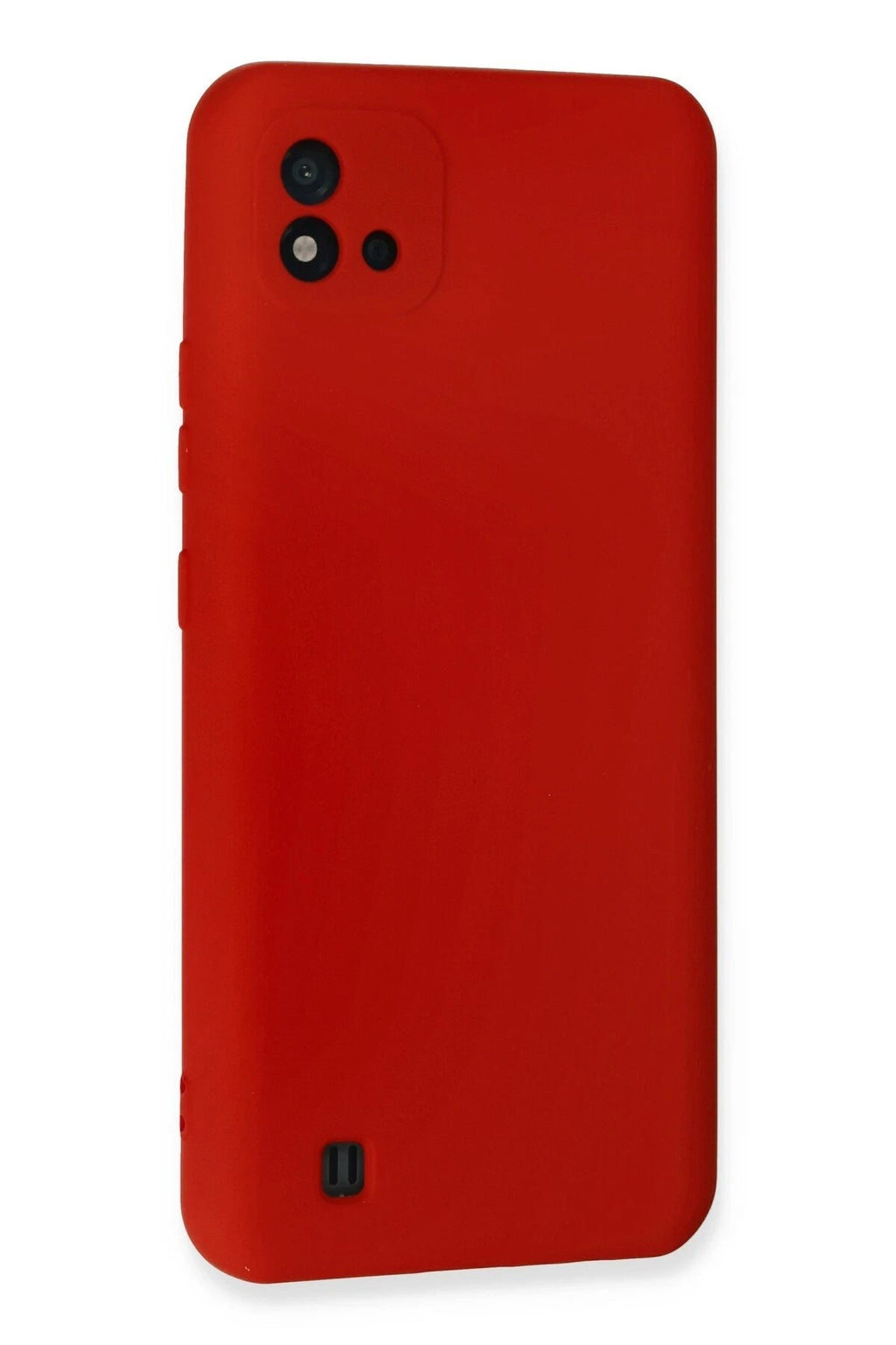 Mey İthalat® Realme C11 2021 Kılıf Nano içi Kadife Silikon - Kırmızı