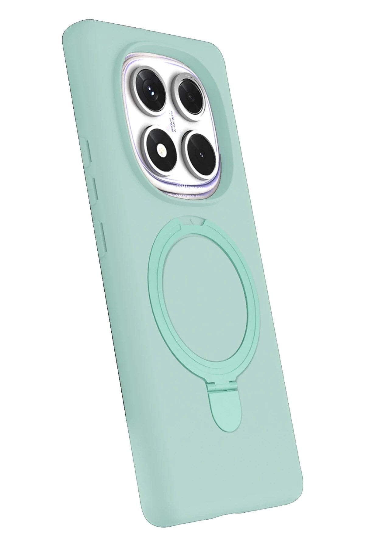Mey İthalat® Redmi Note 14 Pro 4G Regal Magsafe Standlı Kapak - Su Yeşili
